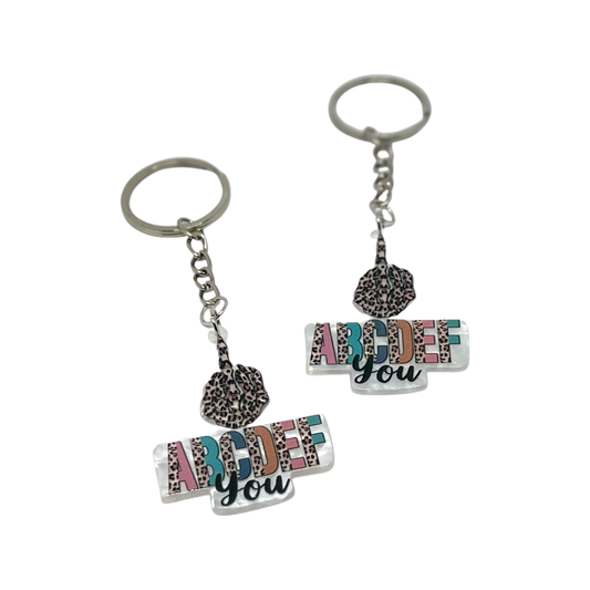 ABCDEF You Keychain